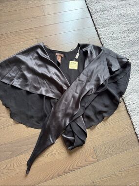 Black Satin Wrap